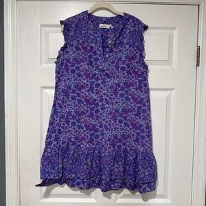 Vineyard Vines Babydoll Floral Ruffle Dress Size 10